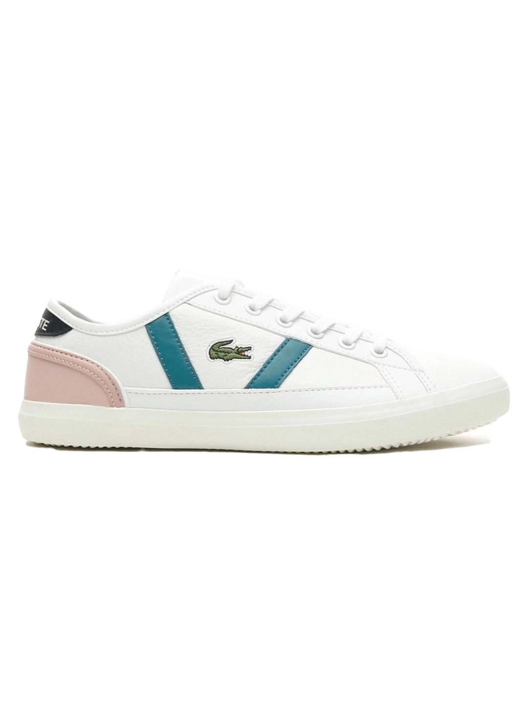 Tênis Lacoste Feminino Sideline Em Couro-Branco