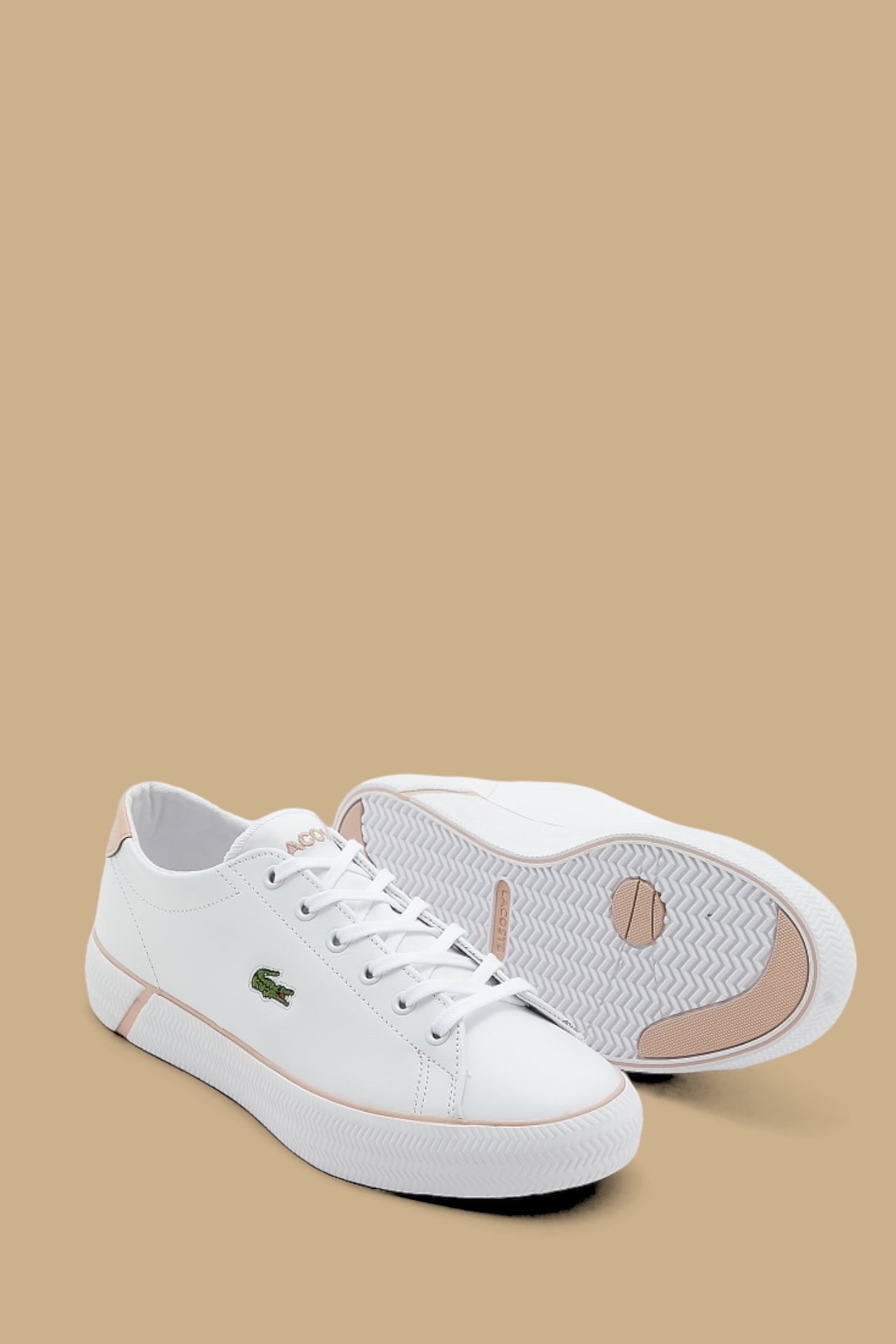 Tênis Lacoste Feminino Gripshot-Branco e Rosa