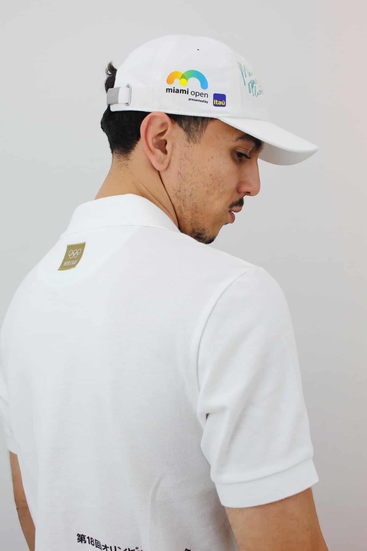 Polo Lacoste Sport Heritage Olímpiadas Tokyo Masculina-Branca