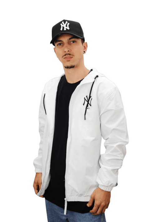 Jaqueta New Era Masculina-Corta Vento-Branca