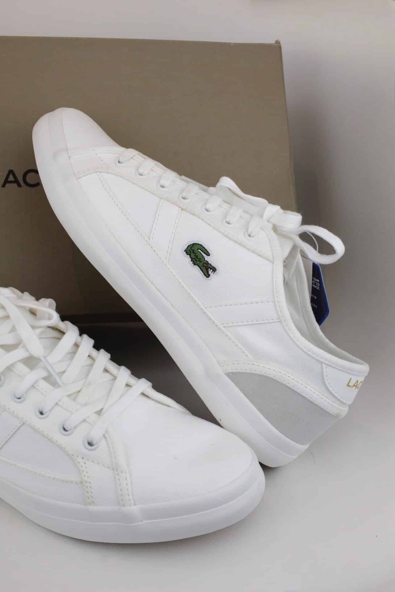 Tênis Lacoste Masculino Sideline-Bege