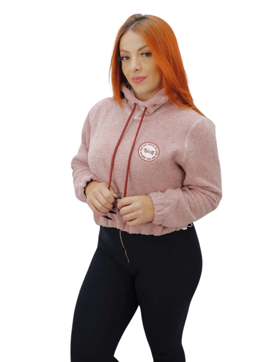 Moletom Feminino Canguru Tricats-Rosa