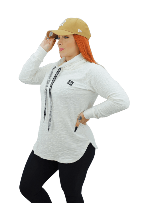Moletom Feminino Tricats-Branco