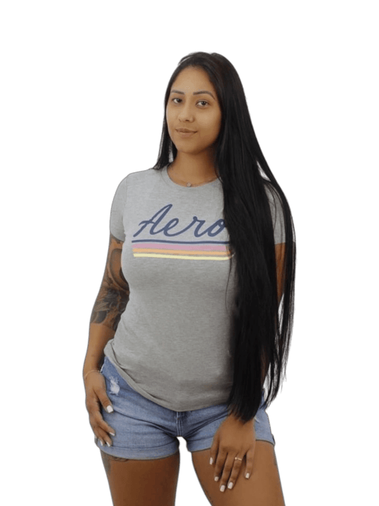 Camiseta feminina Aeropostale-Cinza