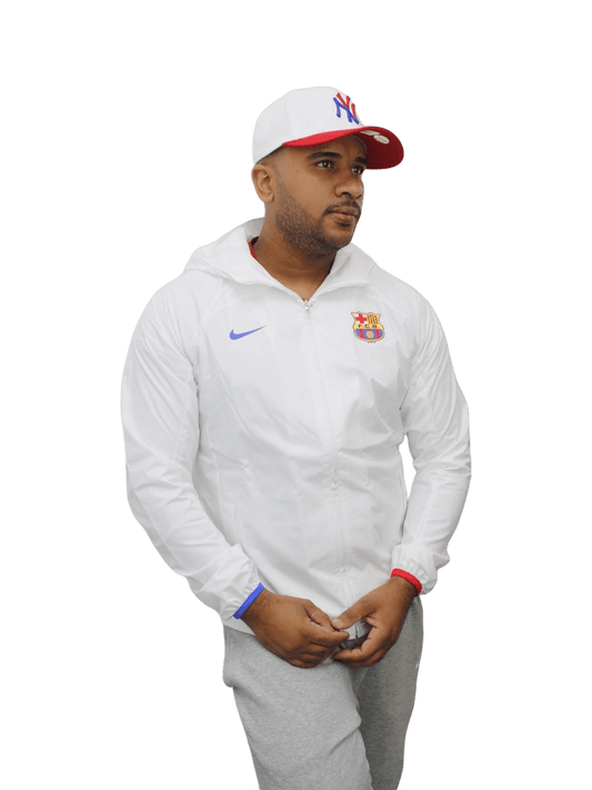 Jaqueta Nike Masculina FC Barcelona-Branca